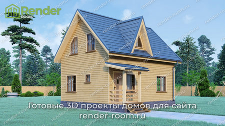 Проект  Площадь: 87,79, Размер: 6х8