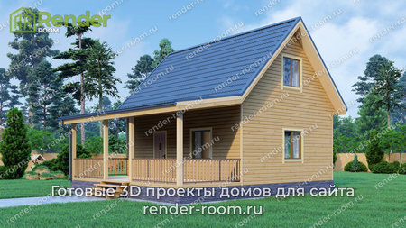 Проект  Площадь: 75, Размер: 6х8