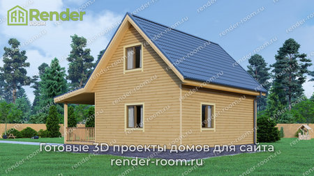 Проект  Площадь: 75, Размер: 6х8