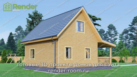 Проект  Площадь: 75, Размер: 6х8