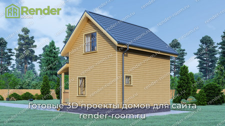 Проект  Площадь: 59,88, Размер: 6х6