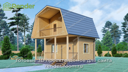 Проект  Площадь: 36,7, Размер: 6х6