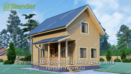 Проект  Площадь: 72, Размер: 6х8