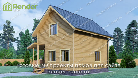 Проект  Площадь: 72, Размер: 6х8