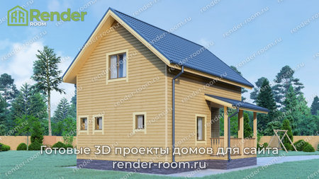 Проект  Площадь: 72, Размер: 6х8