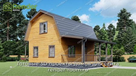 Проект  Площадь: 73,65, Размер: 6х8