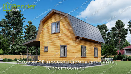 Проект  Площадь: 73,65, Размер: 6х8