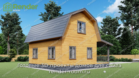 Проект  Площадь: 73,65, Размер: 6х8