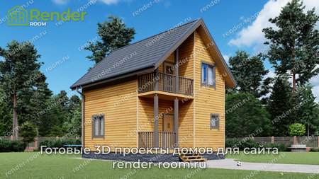 Проект  Площадь: 62, Размер: 6х8