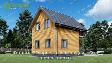 Проект  Площадь: 62, Размер: 6х8