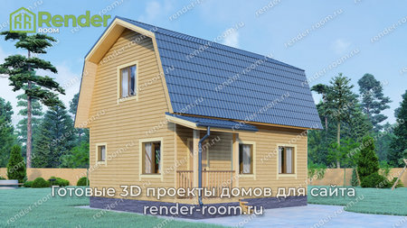 Проект  Площадь: 74, Размер: 6х8