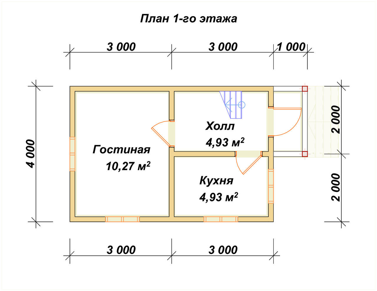 П-978 План первого этажа П-978 План первого этажа