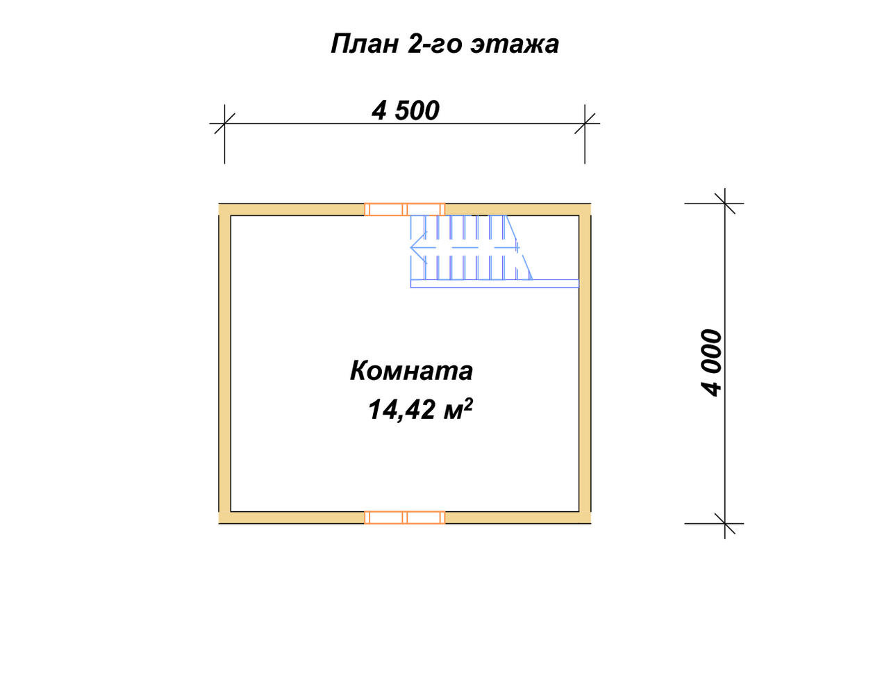 П-978 План второго этажа П-978 План второго этажа