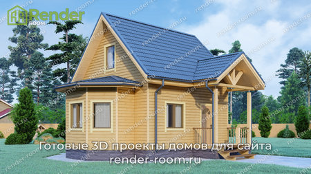 Проект  Площадь: 60,84, Размер: 6х8