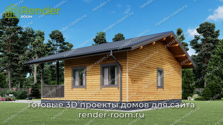 Проект  Площадь: 44, Размер: 6х9