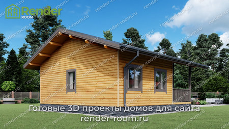 Проект  Площадь: 44, Размер: 6х9