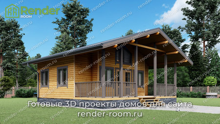 Проект  Площадь: 44, Размер: 6х9