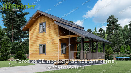 Проект  Площадь: 56, Размер: 6х7